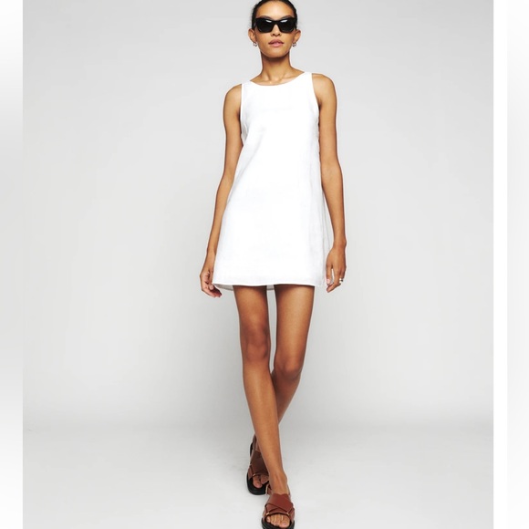 Reformation Dresses & Skirts - NWT Reformation Jessi Linen White Dress Size 2